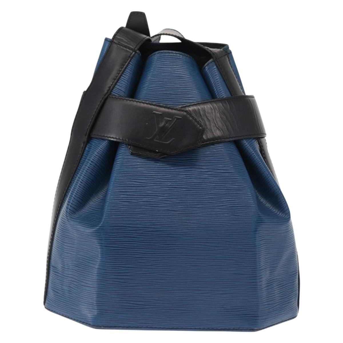Louis Vuitton Vintage Sac D'epaule Handbag Epi Leather Blue Leather Shoulder Bag Bag (Pre-Owned)