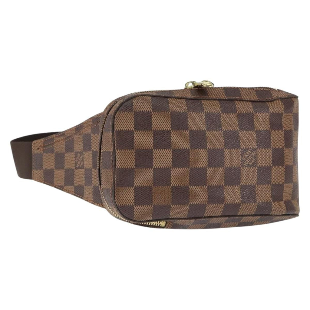 Louis Vuitton Geronimos Waist Bag Damier Brown Canvas Clutche & Pouche Bag (Pre-Owned)