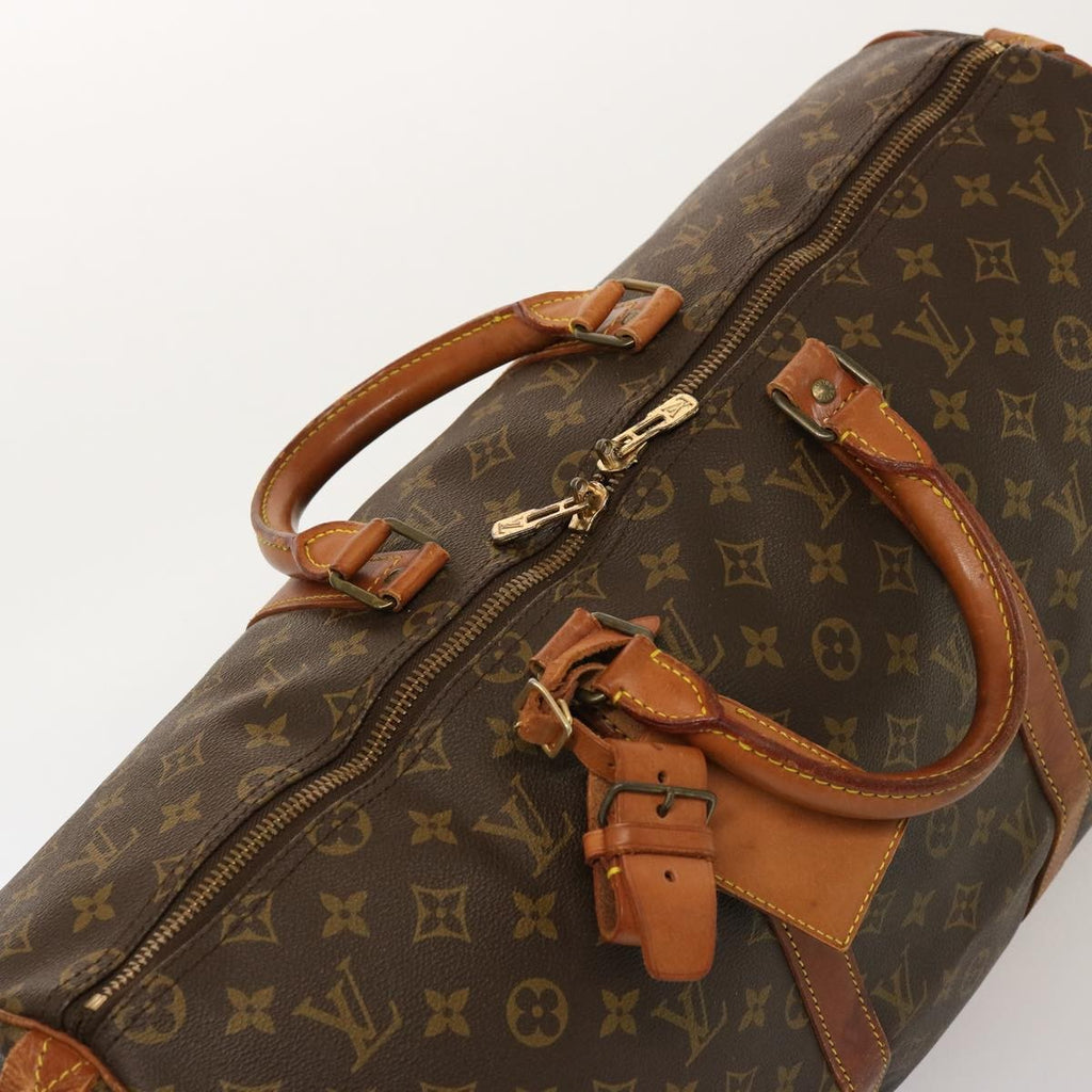 Louis Vuitton Keepall Bag Monogram Canvas Brown Canvas Travel Bag Bag (Pre-Owned)