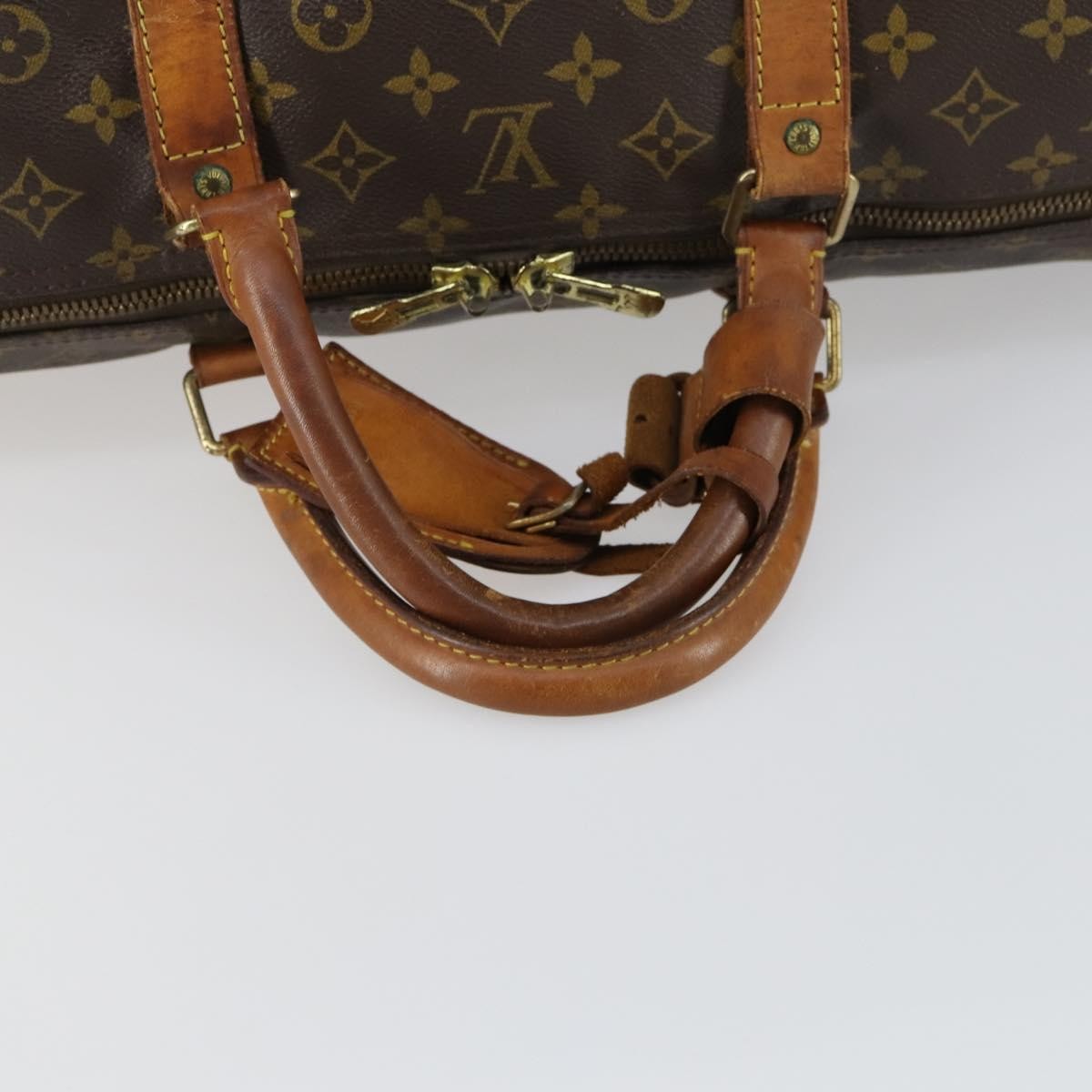 Louis Vuitton Keepall Bag Monogram Canvas Brown Canvas Travel Bag Bag (Pre-Owned)