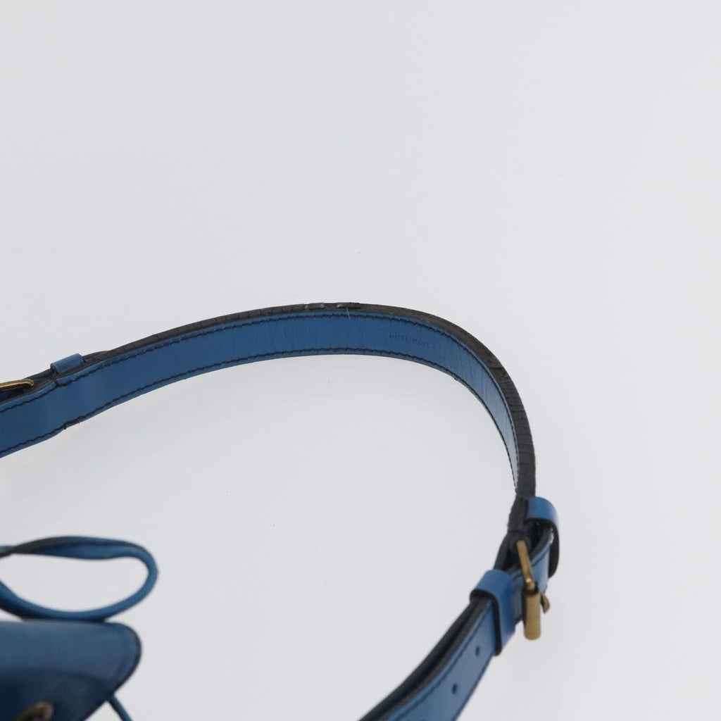 Louis Vuitton Petit Noe Nm Handbag Epi Leather Blue Leather Shoulder Bag Bag (Pre-Owned)