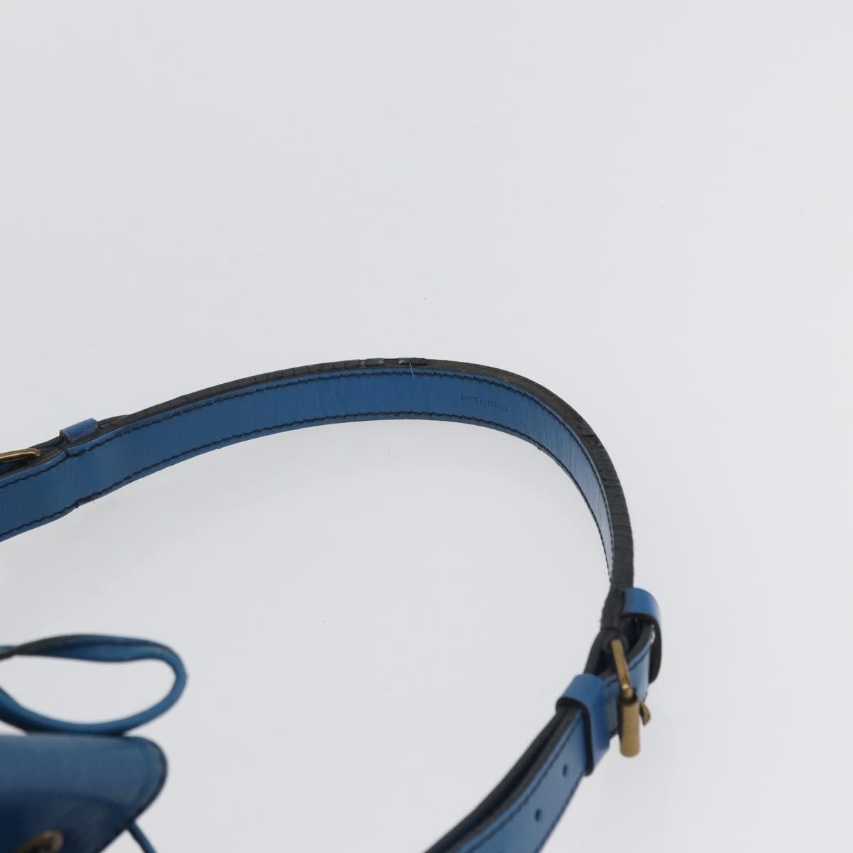 Louis Vuitton Petit Noe Nm Handbag Epi Leather Blue Leather Shoulder Bag Bag (Pre-Owned)