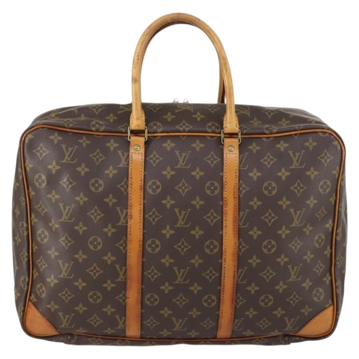 Louis Vuitton Sirius Handbag Monogram Canvas Brown Canvas Travel Bag Bag (Pre-Owned)
