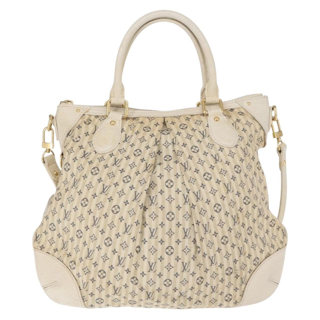 Louis Vuitton Marina Handbag Mini Lin Croisette Beige Canvas Handbag (Pre-Owned)