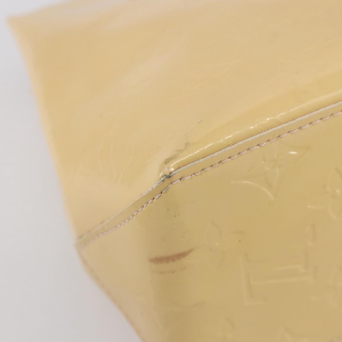 Louis Vuitton Reade Handbag Monogram Vernis Beige Patent_Leather Handbag (Pre-Owned)