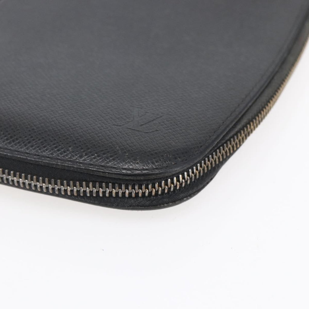 Louis Vuitton Organizer De Voyage Travel Wallet Leather Black Leather Wallets Accessory (Pre-Owned)