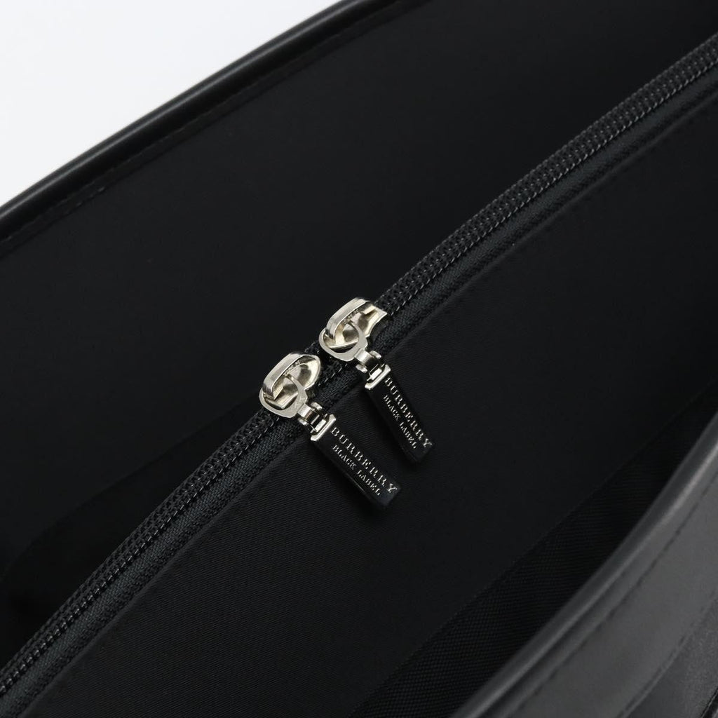 Burberry Black Label Business Bag Nylon Black Nylon Handbag (Pre-Owned)