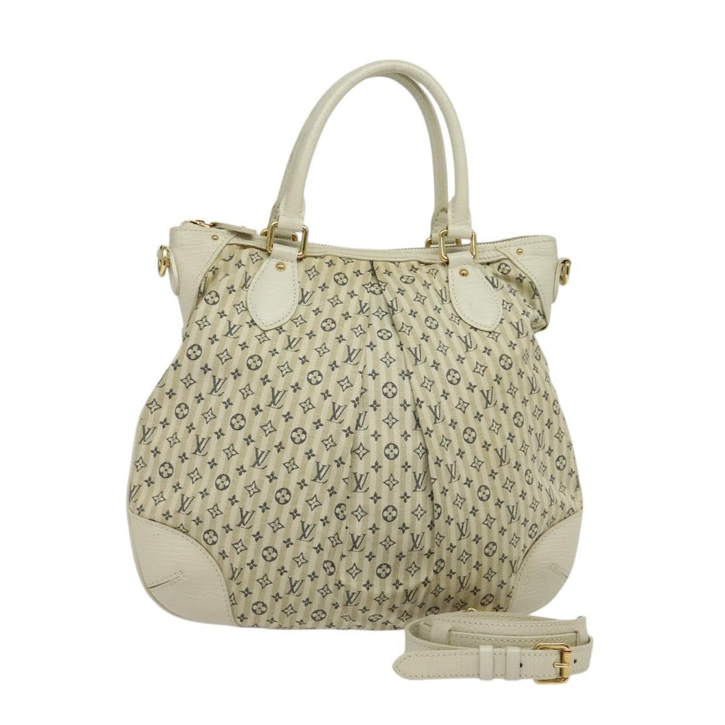 Louis Vuitton Marina Handbag Mini Lin Croisette Beige Canvas Handbag (Pre-Owned)