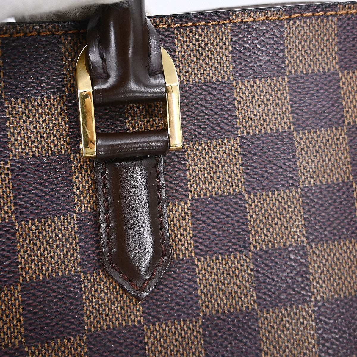 Louis Vuitton Triana Bag Damier Brown Canvas Handbag (Pre-Owned)