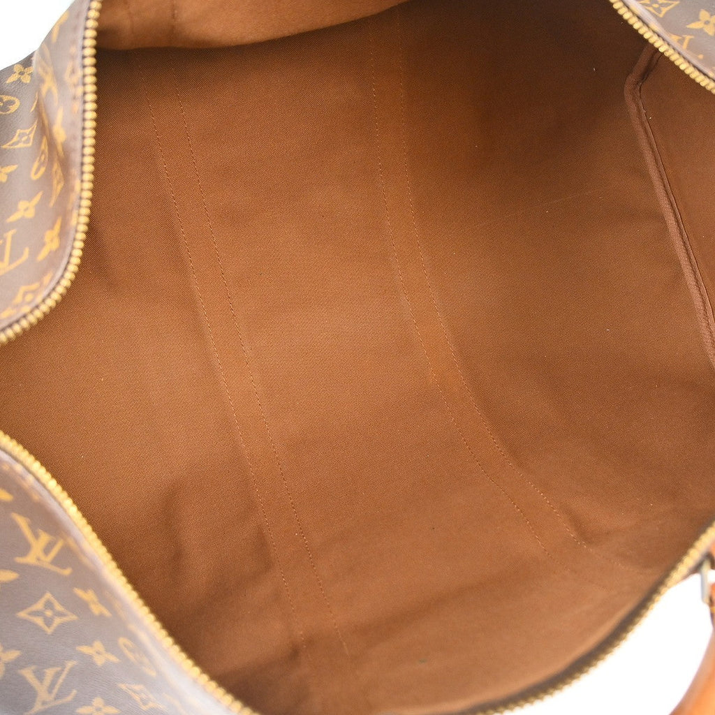 Louis Vuitton Keepall Bag Monogram Canvas Brown Canvas Travel Bag Bag (Pre-Owned)
