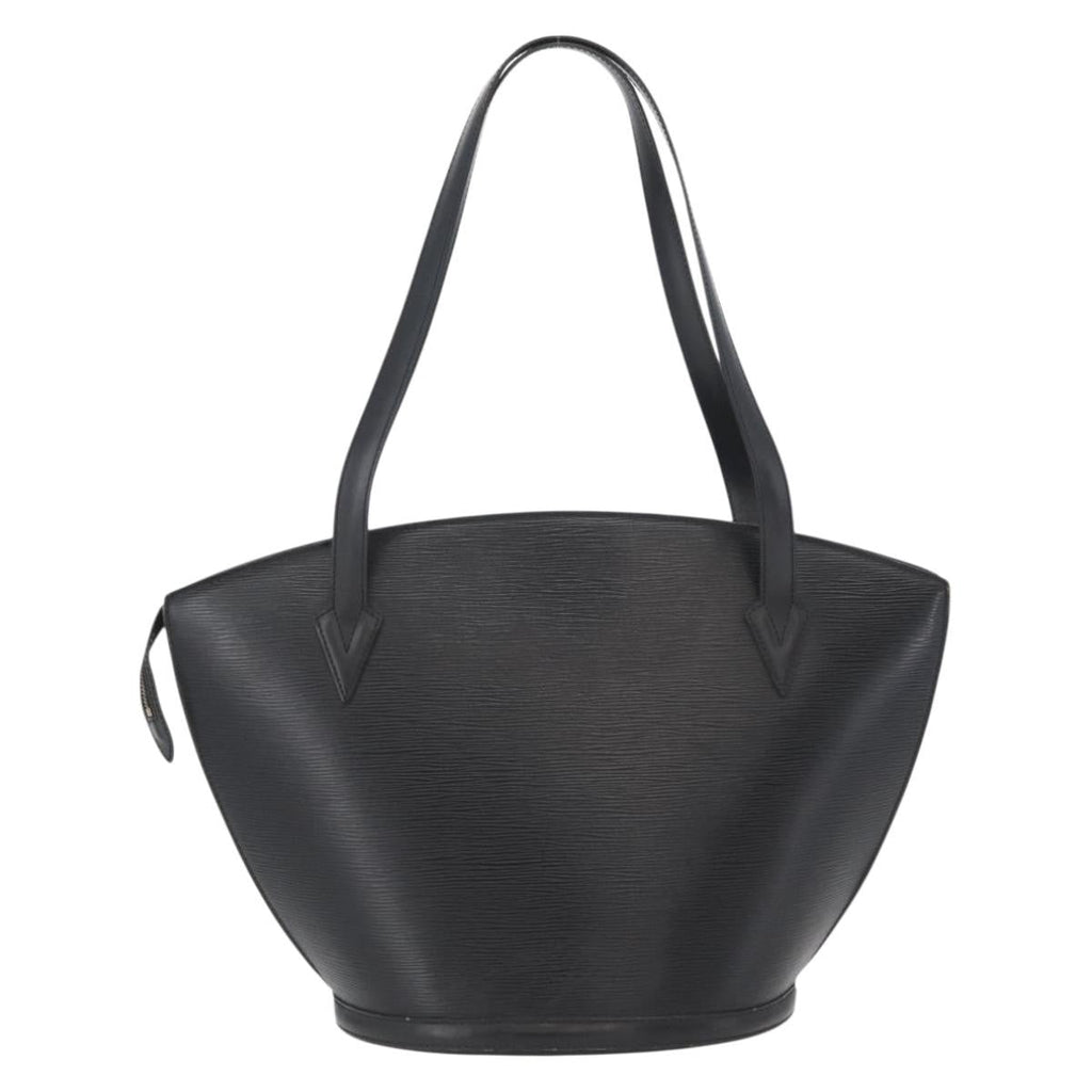 Louis Vuitton Saint Jacques Handbag Epi Leather Black Leather Shoulder Bag Bag (Pre-Owned)
