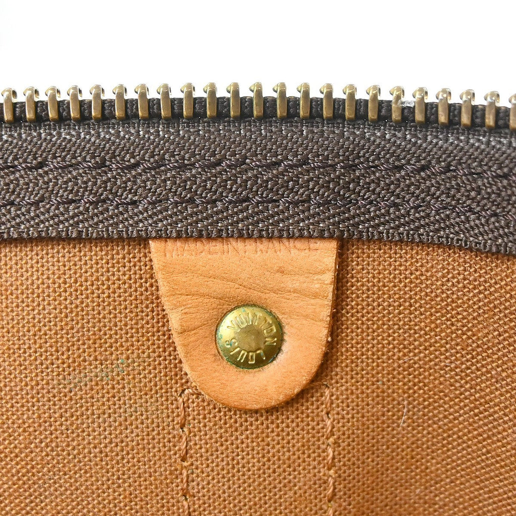 Louis Vuitton Keepall Bag Monogram Canvas Brown Canvas Travel Bag Bag (Pre-Owned)