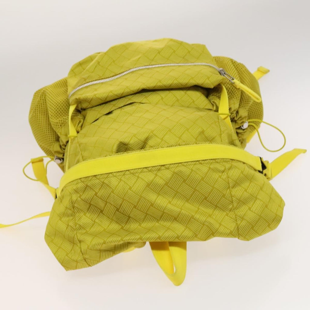 Bottega Veneta Vintage Backpack Nylon Yellow Nylon Backpack Bag (Pre-Owned)