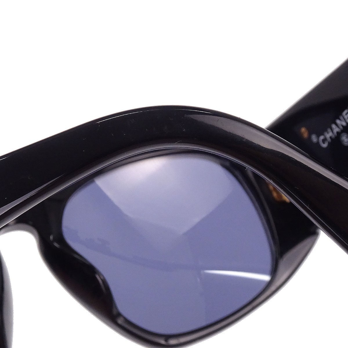 Chanel Logo Cc Sunglasses Plastic Black Plastic Sunglasse Accessory (Pre-Owned)