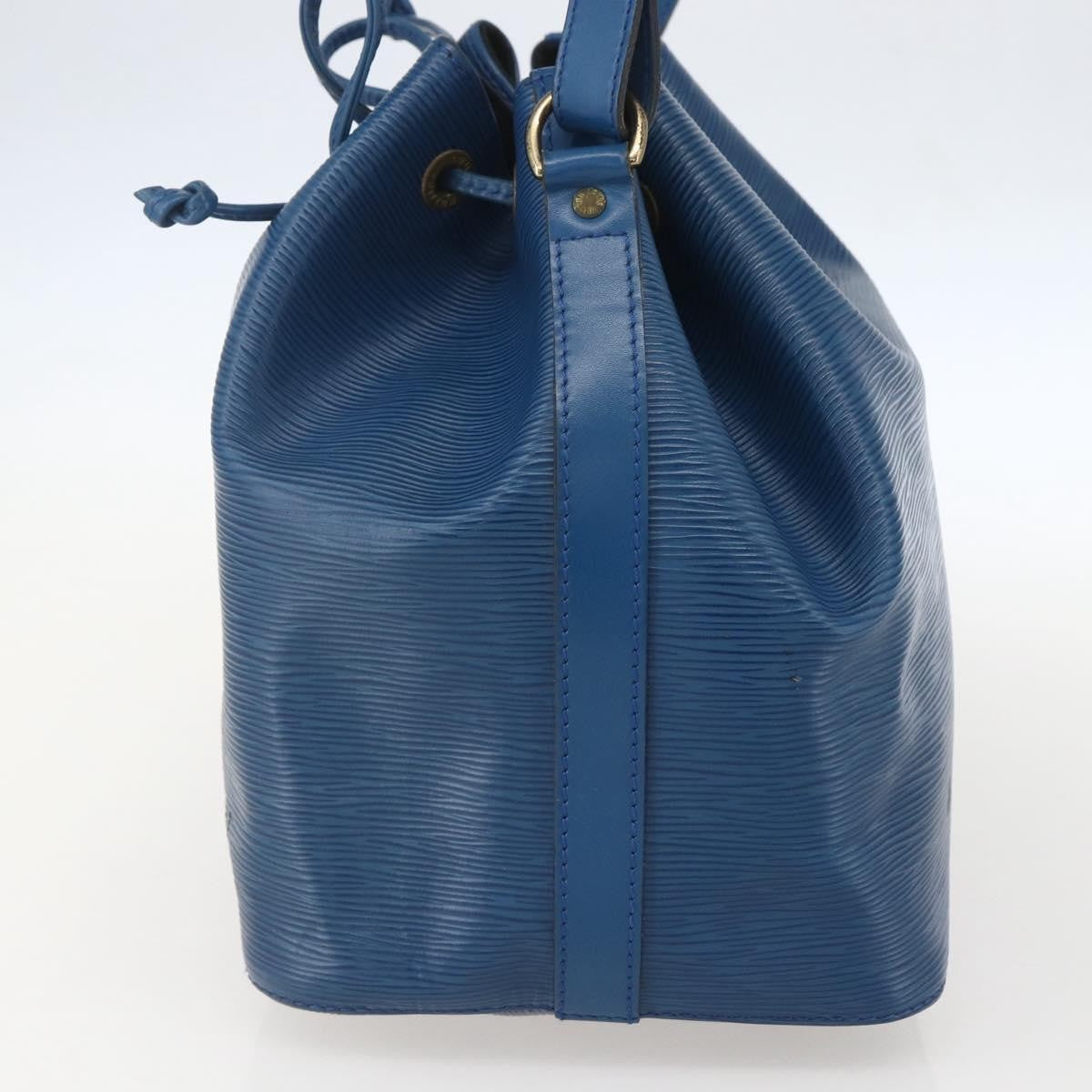 Louis Vuitton Petit Noe Handbag Epi Leather Blue Leather Shoulder Bag Bag (Pre-Owned)