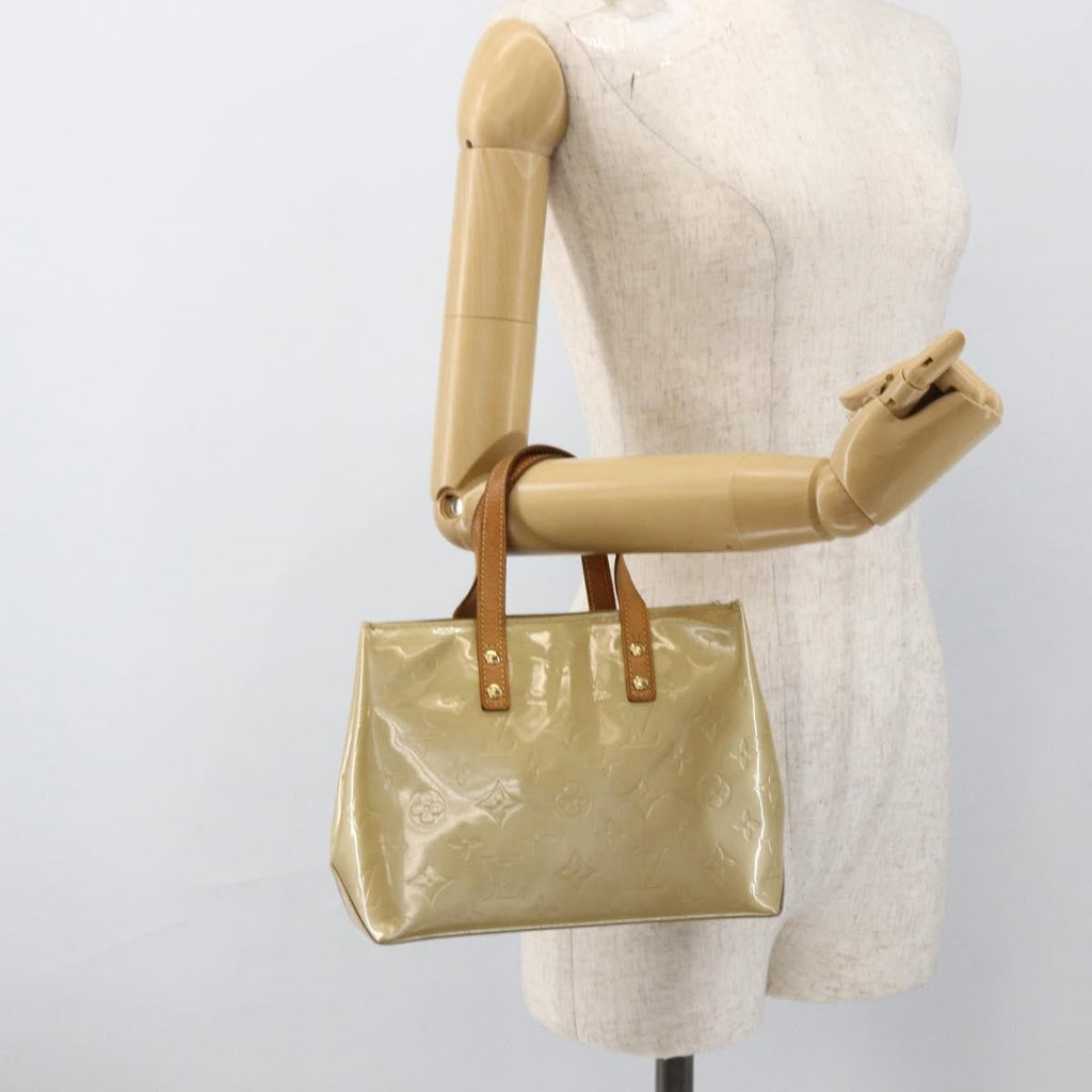 Louis Vuitton Reade Handbag Monogram Vernis Beige Patent_Leather Handbag (Pre-Owned)