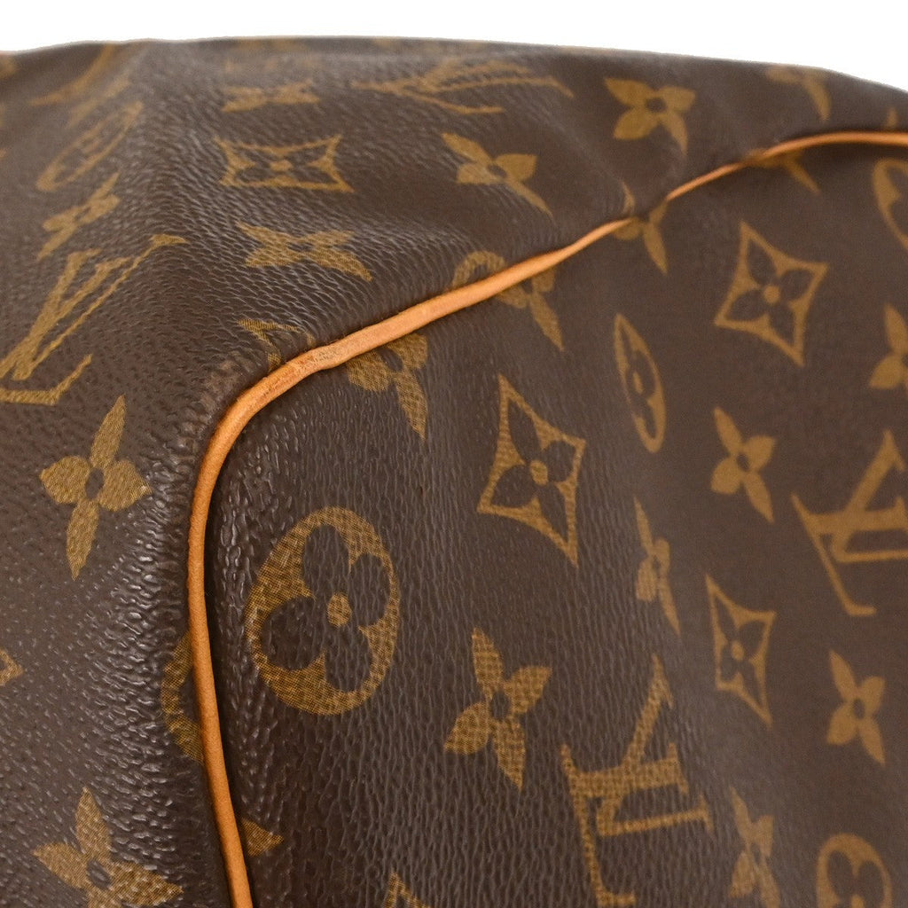 Louis Vuitton Keepall Bag Monogram Canvas Brown Canvas Travel Bag Bag (Pre-Owned)
