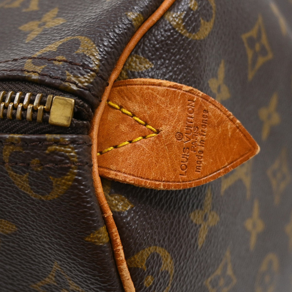 Louis Vuitton Keepall Bag Monogram Canvas Brown Canvas Travel Bag Bag (Pre-Owned)