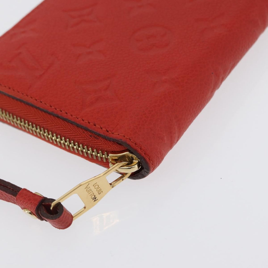 Louis Vuitton Portefeuille Zippy Monogramme Empreinte Monogramme Empreinte Orange Leather Wallets Accessory (Pre-Owned)