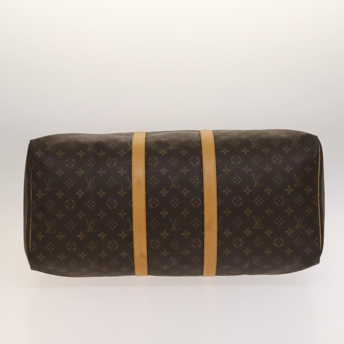 Louis Vuitton Keepall Bag Monogram Canvas Brown Canvas Travel Bag Bag (Pre-Owned)