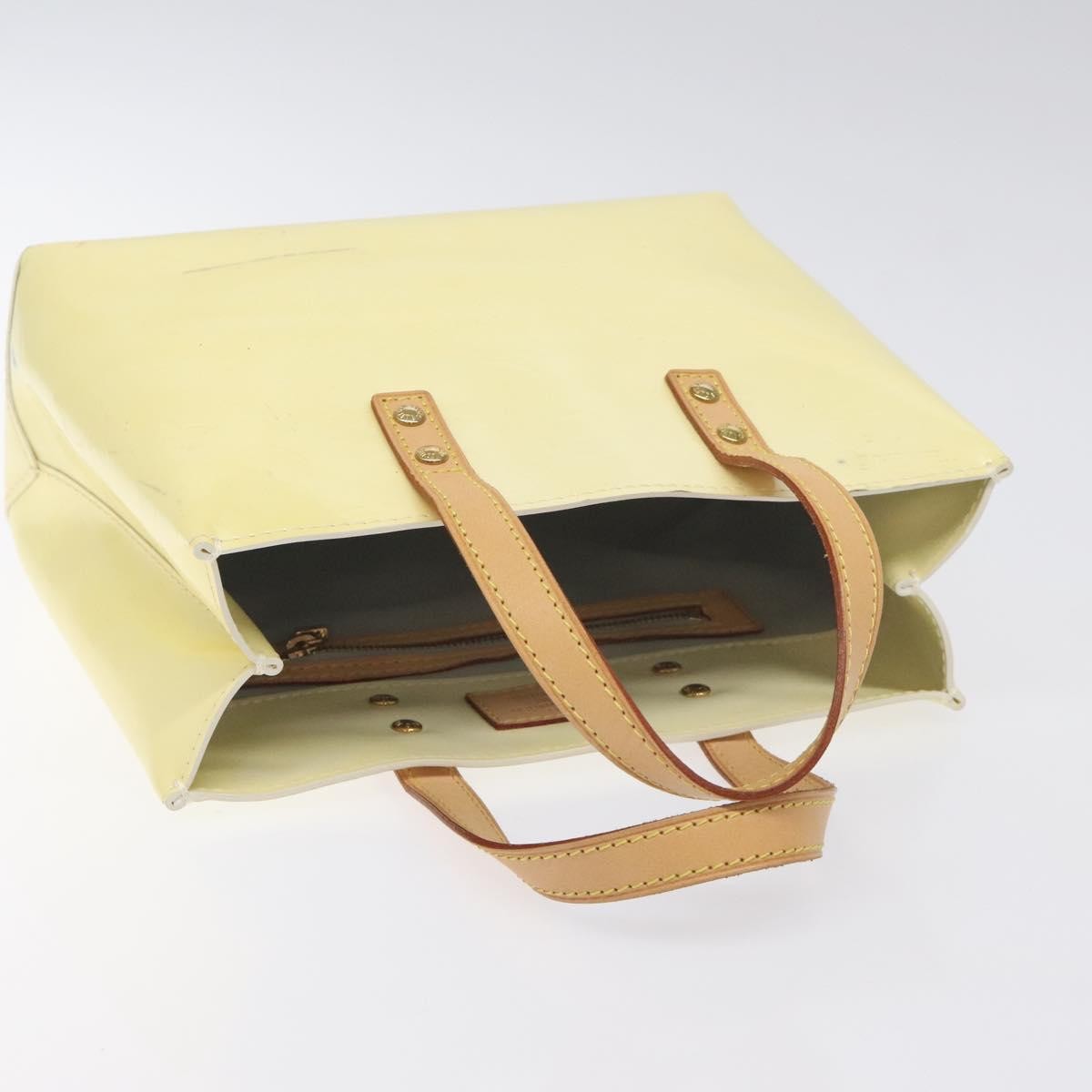 Louis Vuitton Reade Handbag Monogram Vernis Beige Patent_Leather Bag (Pre-Owned)