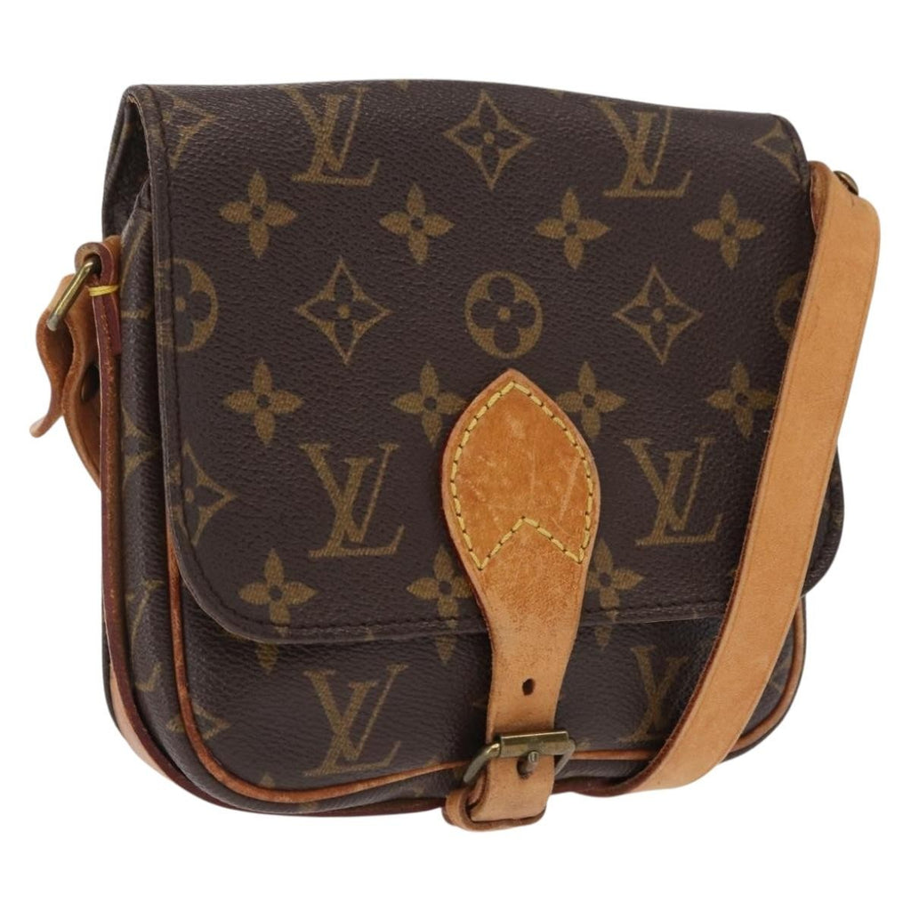 Louis Vuitton Cartouchiere Handbag Monogram Canvas Brown Canvas Shoulder Bag Bag (Pre-Owned)