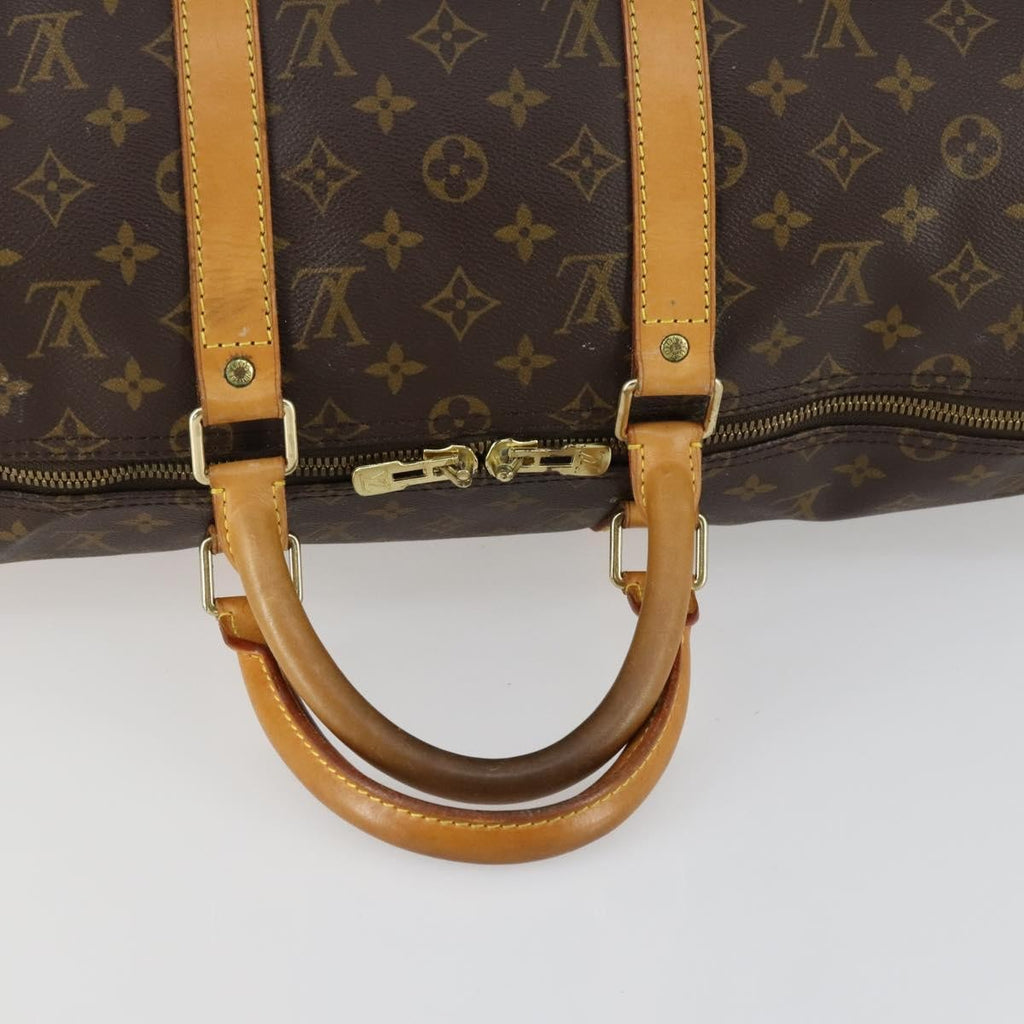 Louis Vuitton Keepall Bag Monogram Canvas Brown Canvas Travel Bag Bag (Pre-Owned)