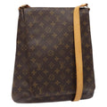 Louis Vuitton Musette Salsa Handbag Monogram Canvas Brown Canvas Bag (Pre-Owned)