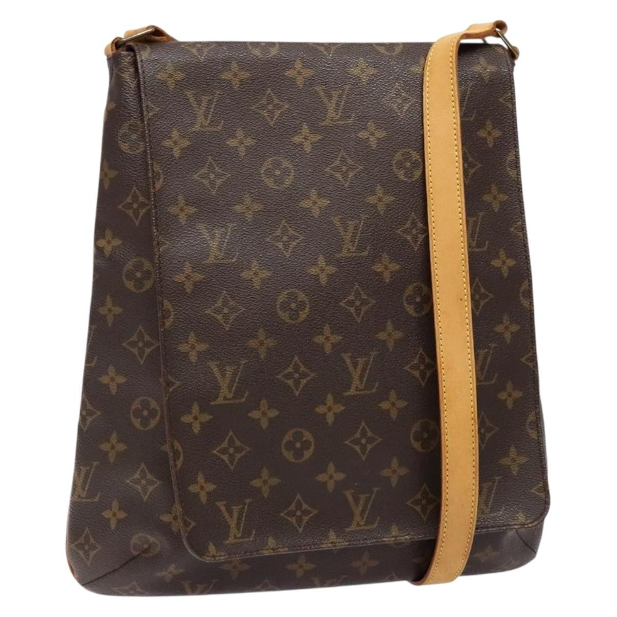 Louis Vuitton Musette Salsa Handbag Monogram Canvas Brown Canvas Bag (Pre-Owned)