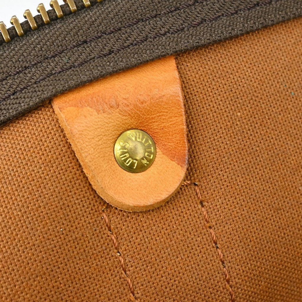 Louis Vuitton Keepall Bag Monogram Canvas Brown Canvas Travel Bag Bag (Pre-Owned)