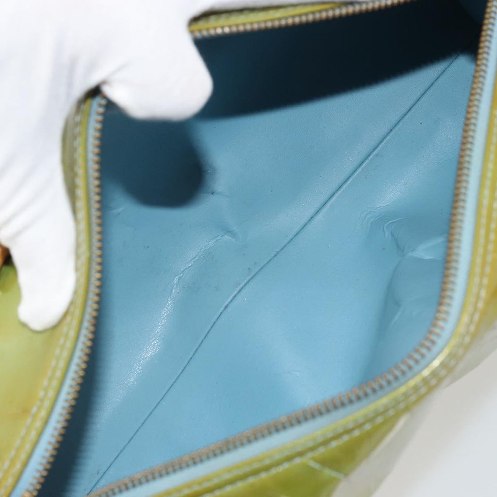 Louis Vuitton Bedford Handbag Monogram Vernis Green Patent_Leather Handbag (Pre-Owned)