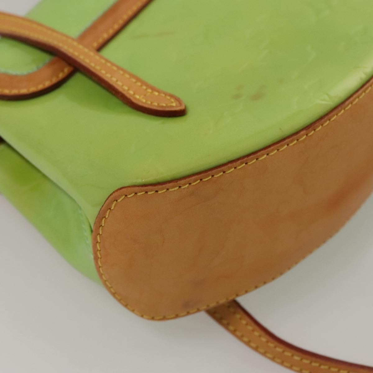 Louis Vuitton Biscayne Bay Handbag Monogram Vernis Green Patent_Leather Shoulder Bag Bag (Pre-Owned)