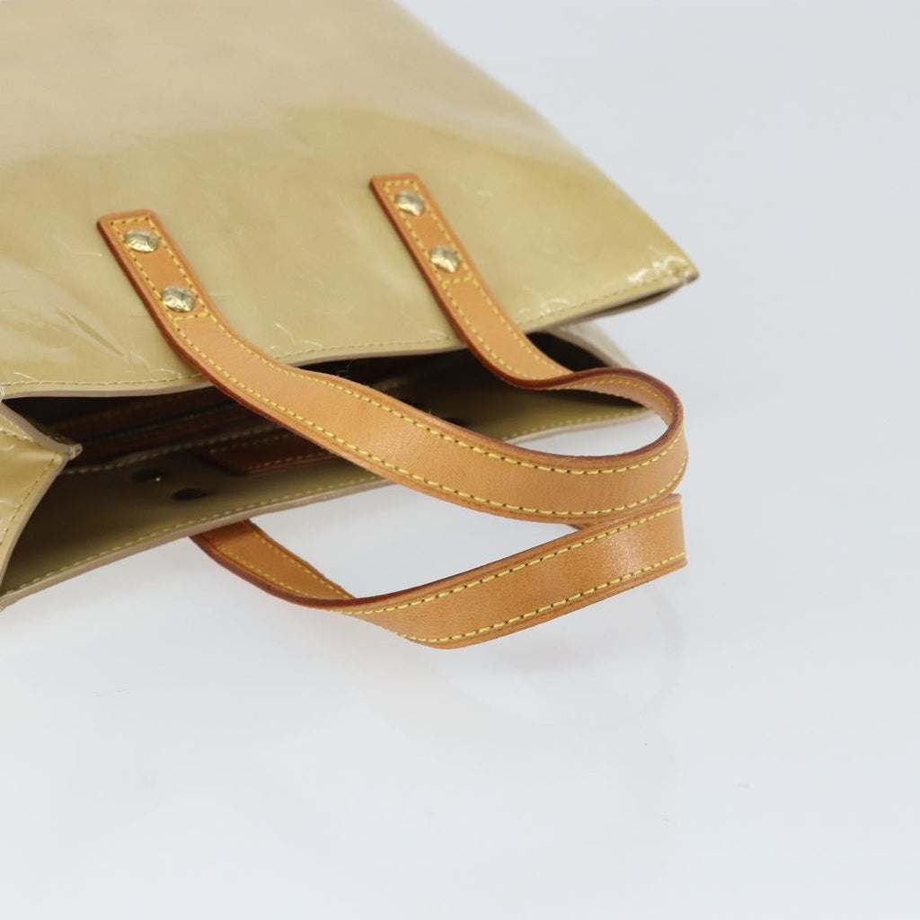 Louis Vuitton Reade Handbag Monogram Vernis Beige Patent_Leather Handbag (Pre-Owned)