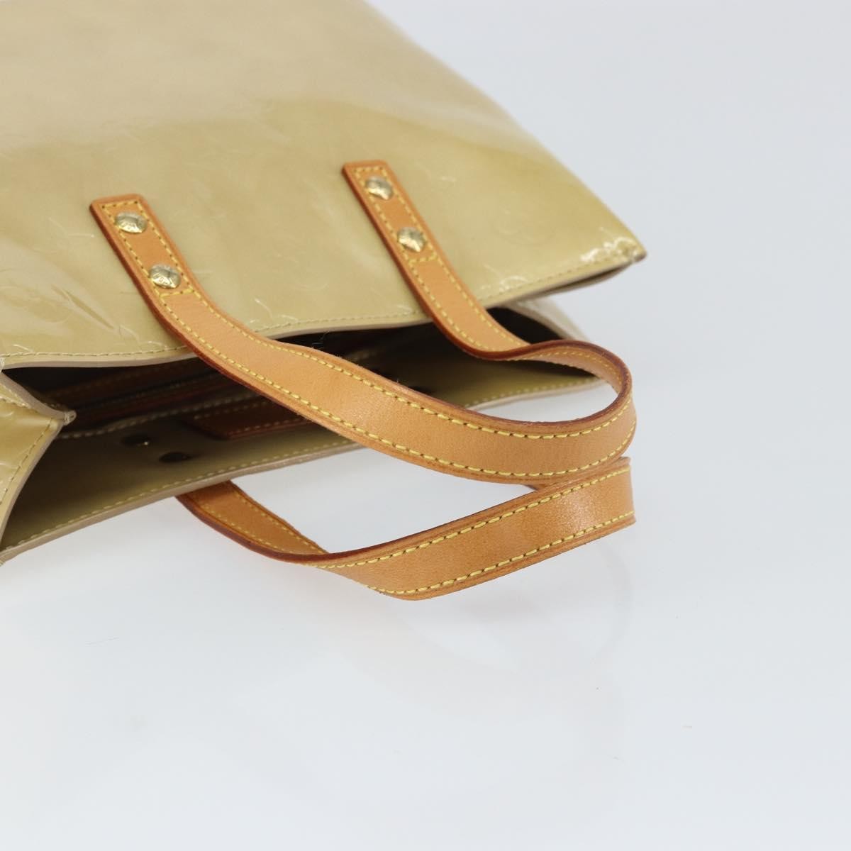 Louis Vuitton Reade Handbag Monogram Vernis Beige Patent_Leather Handbag (Pre-Owned)