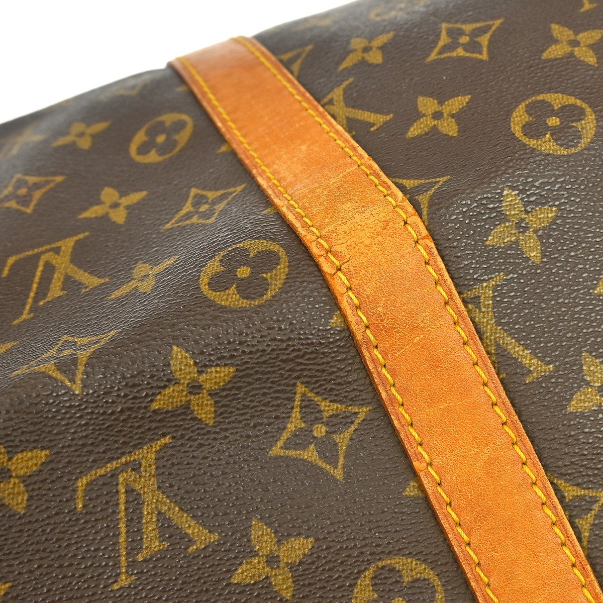 Louis Vuitton Keepall Bag Monogram Canvas Brown Canvas Travel Bag Bag (Pre-Owned)