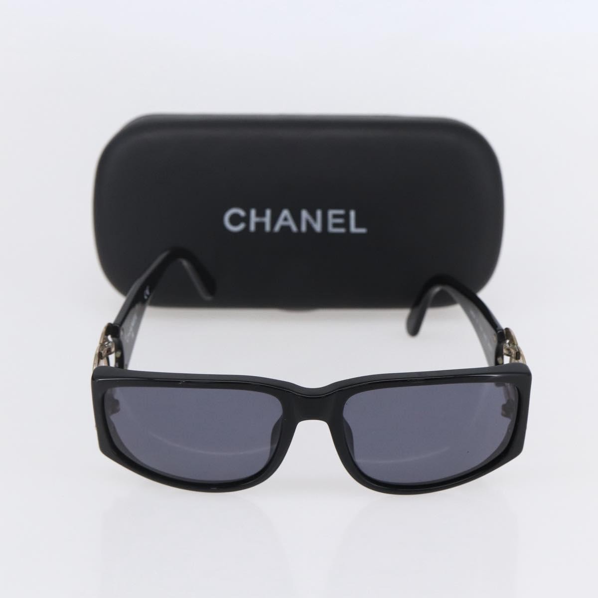 Chanel Chanel Logo Sunglasses Eye Wear Plastic Black Plastic Sunglasse Accessory (Pre-Owned)