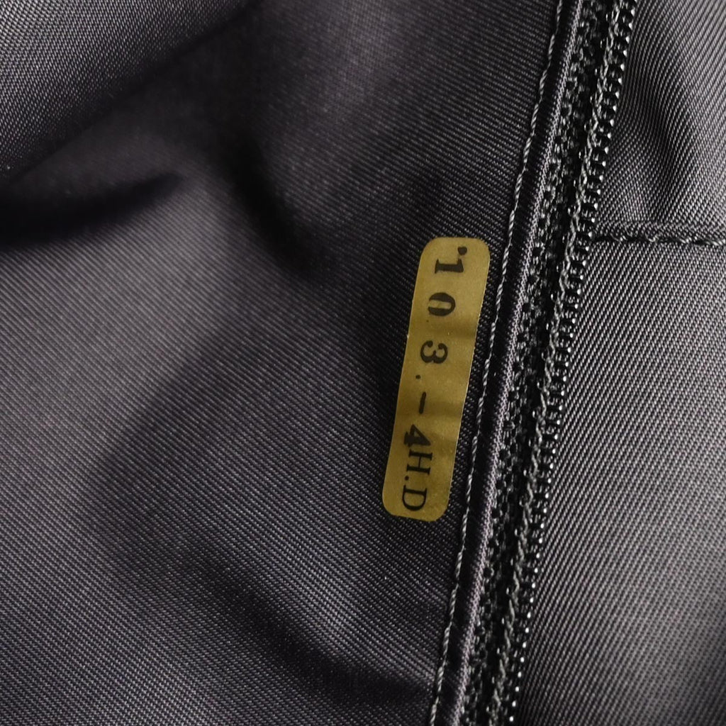 Chanel Biarritz Tote Quilted Coated Canvas Black Leather Tote Bag Bag (Pre-Owned)