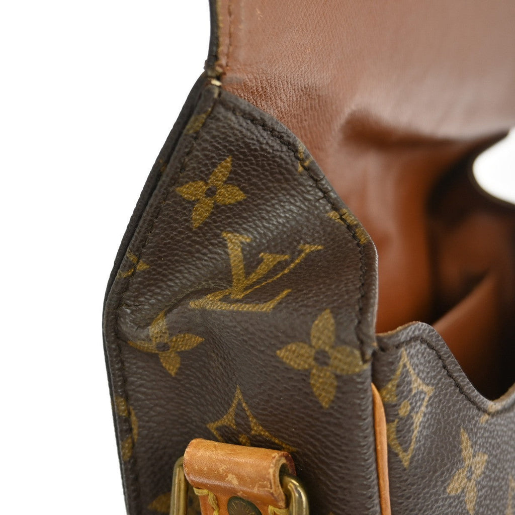 Louis Vuitton Cartouchiere Handbag Monogram Canvas Brown Canvas Shoulder Bag Bag (Pre-Owned)