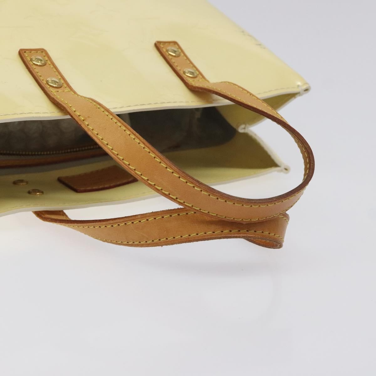 Louis Vuitton Reade Handbag Monogram Vernis Beige Patent_Leather Bag (Pre-Owned)