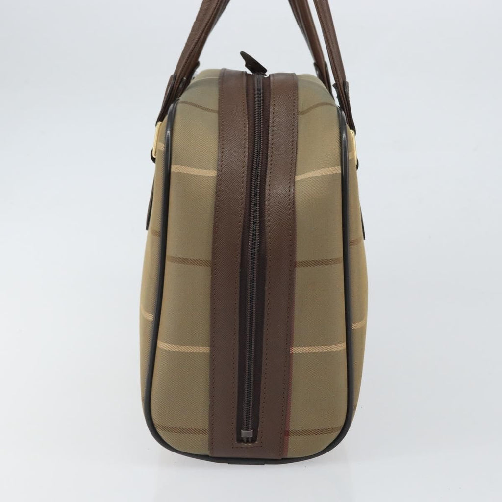 Burberry Nova Check Handbag Nova Check Canvas Brown Canvas Handbag (Pre-Owned)