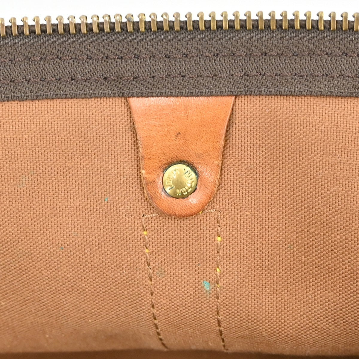 Louis Vuitton Keepall Bag Monogram Canvas Brown Canvas Travel Bag Bag (Pre-Owned)