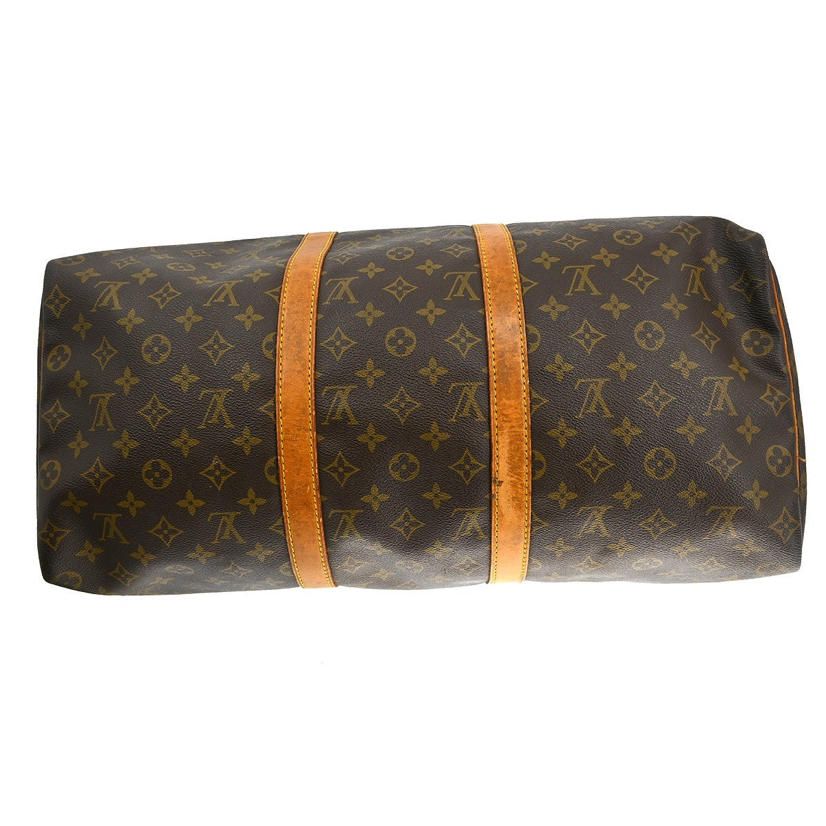 Louis Vuitton Keepall Bag Monogram Canvas Brown Canvas Travel Bag Bag (Pre-Owned)