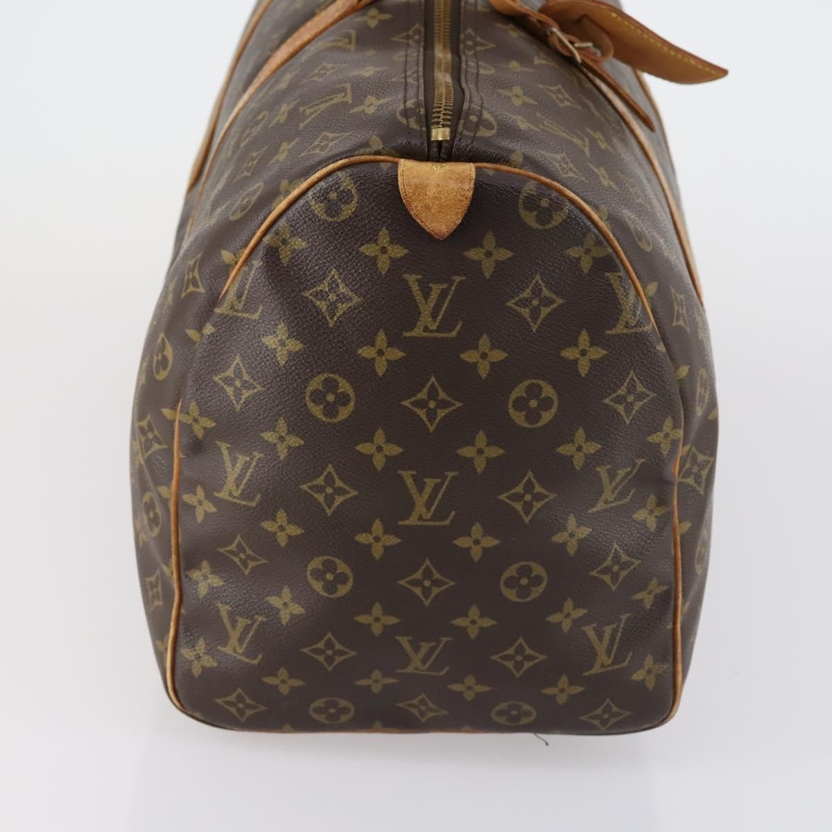 Louis Vuitton Keepall Bag Monogram Canvas Brown Canvas Travel Bag Bag (Pre-Owned)