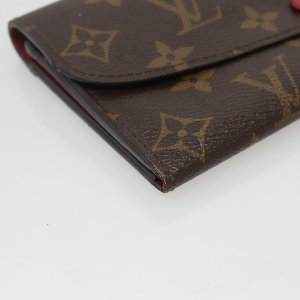 Louis Vuitton Emilie Wallet Monogram Canvas Red Canvas Wallets Accessory (Pre-Owned)