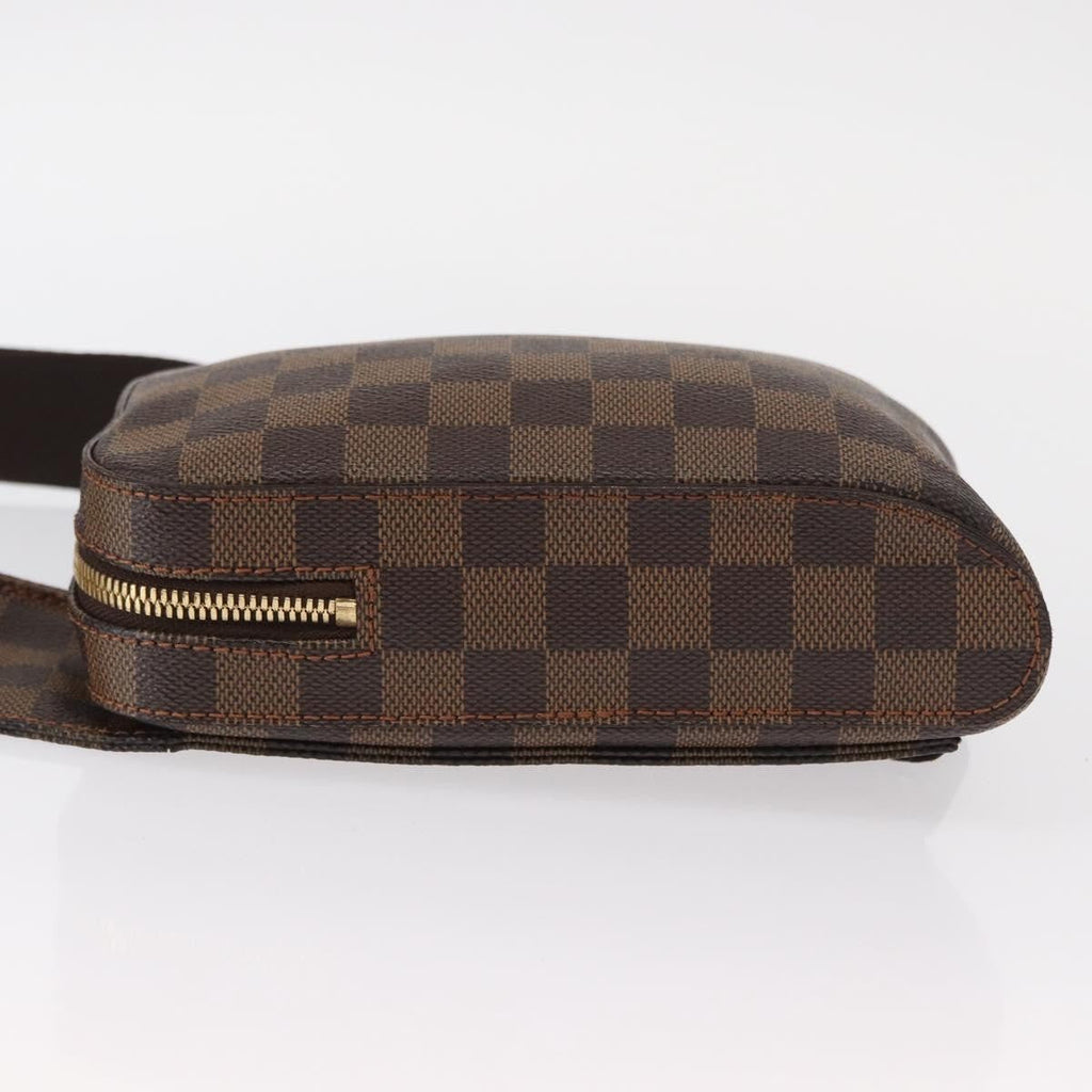 Louis Vuitton Geronimos Waist Bag Damier Brown Canvas Shoulder Bag Bag (Pre-Owned)