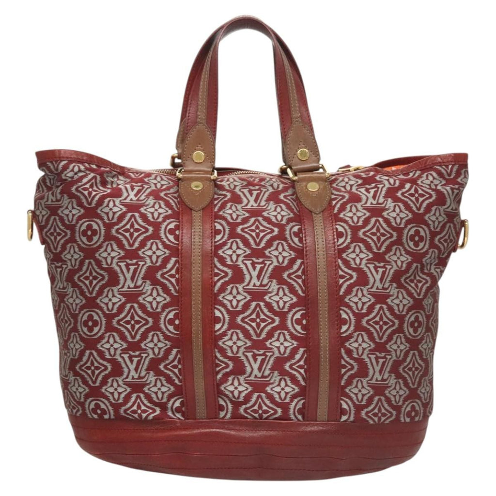 Louis Vuitton Aviator Handbag Limited Edition Monogram Jacquard Burgundy Canvas Handbag (Pre-Owned)
