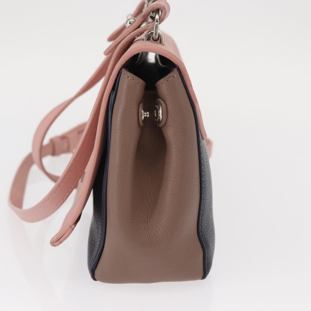 Louis Vuitton Lockme Ii Handbag Leather Pink Leather Shoulder Bag Bag (Pre-Owned)