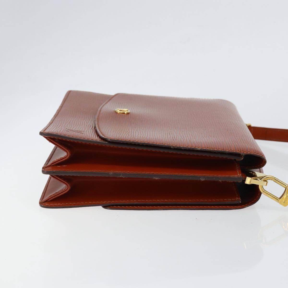 Louis Vuitton Grenelle Shoulder Bag Epi Leather Brown Leather Shoulder Bag Bag (Pre-Owned)