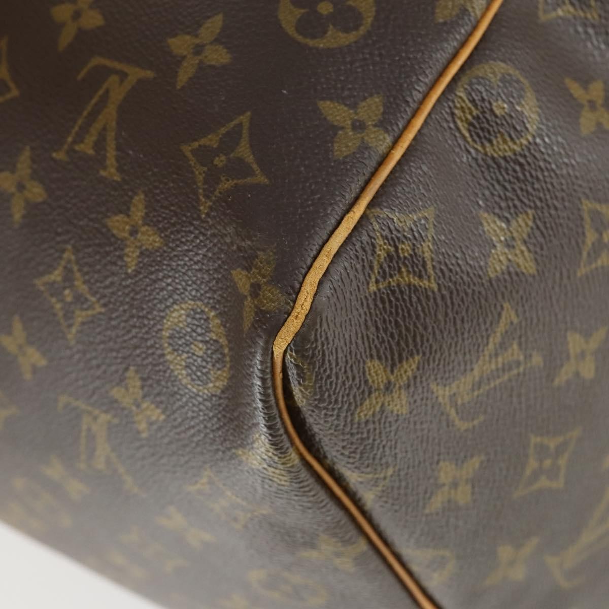 Louis Vuitton Keepall Bag Monogram Canvas Brown Canvas Travel Bag Bag (Pre-Owned)