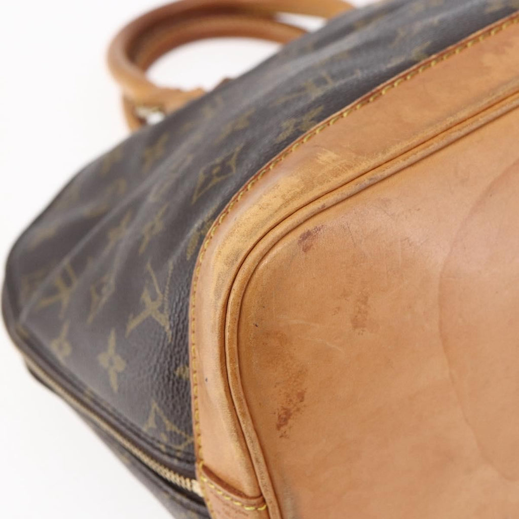 Louis Vuitton Vintage Alma Handbag Monogram Canvas Brown Canvas Handbag (Pre-Owned)